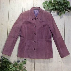 Liz Claiborne Lilac Suede Jacket